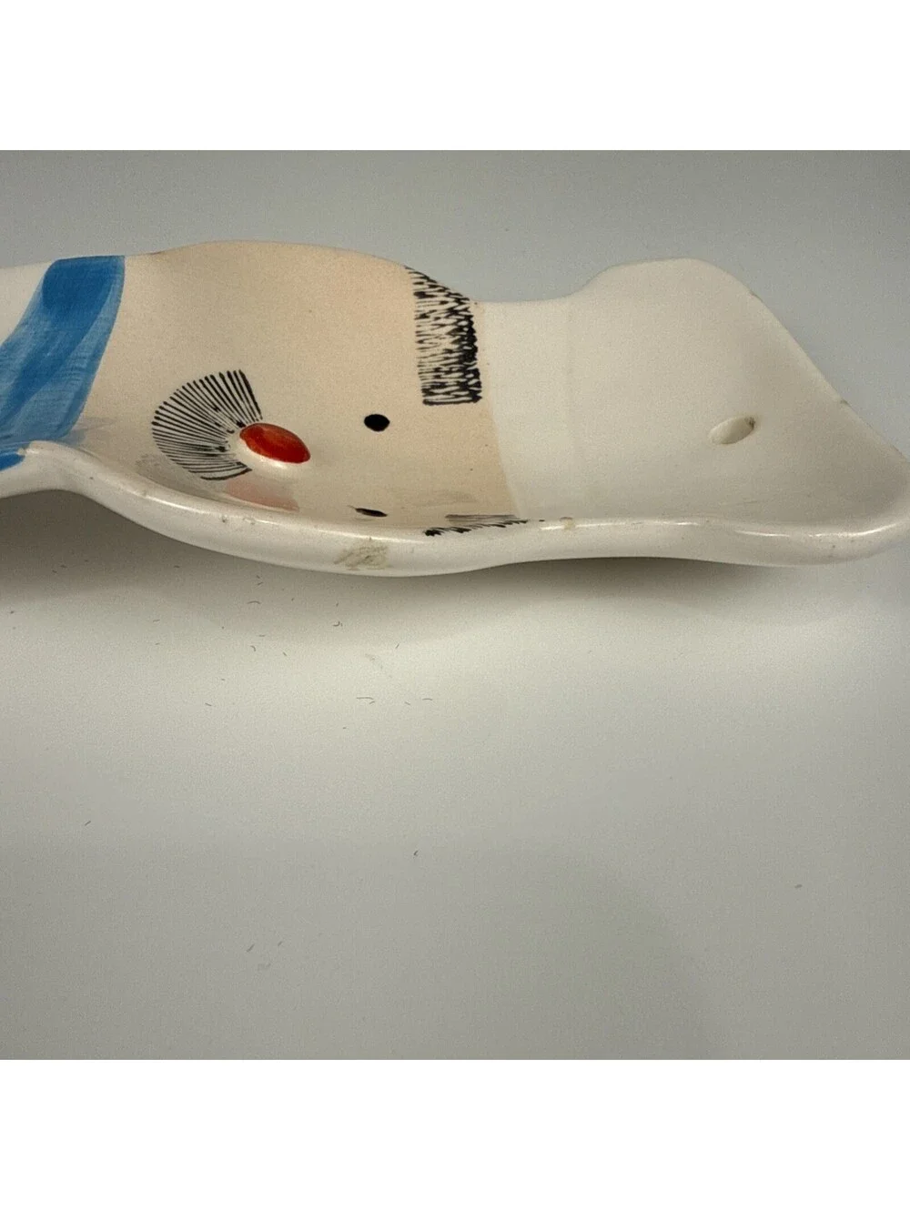 Vintage Mid Century Ceramic Chef Spoon Rest Unmarked Japan Kitsch HH Style